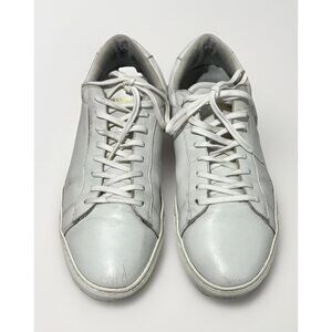 Oliver Cabell Mens Low 1 Sneakers Shoes White Leather Italian Calfskin 44 Sz 11